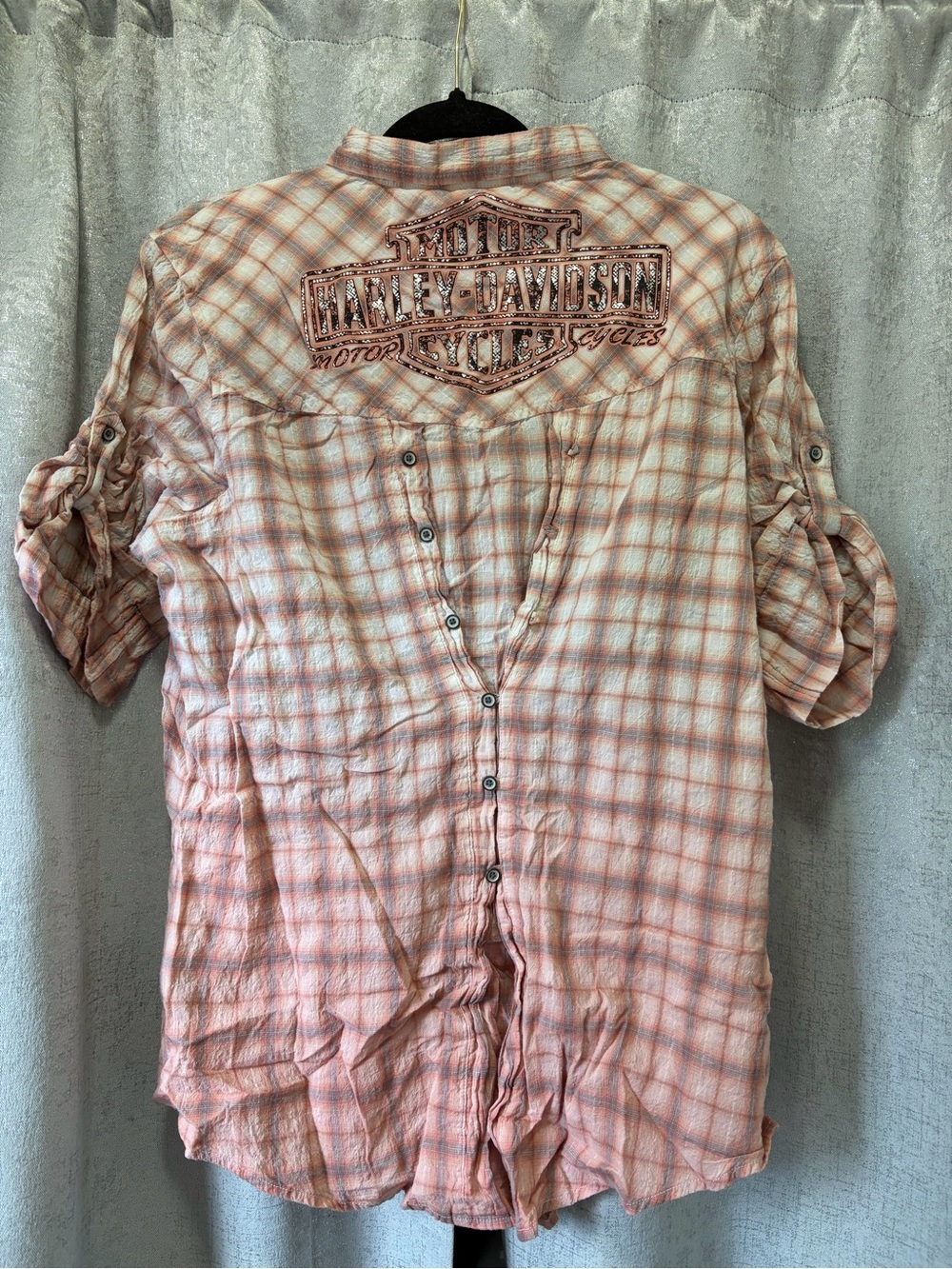 Harley-Davidson Plaid Button-Down Shirt XL